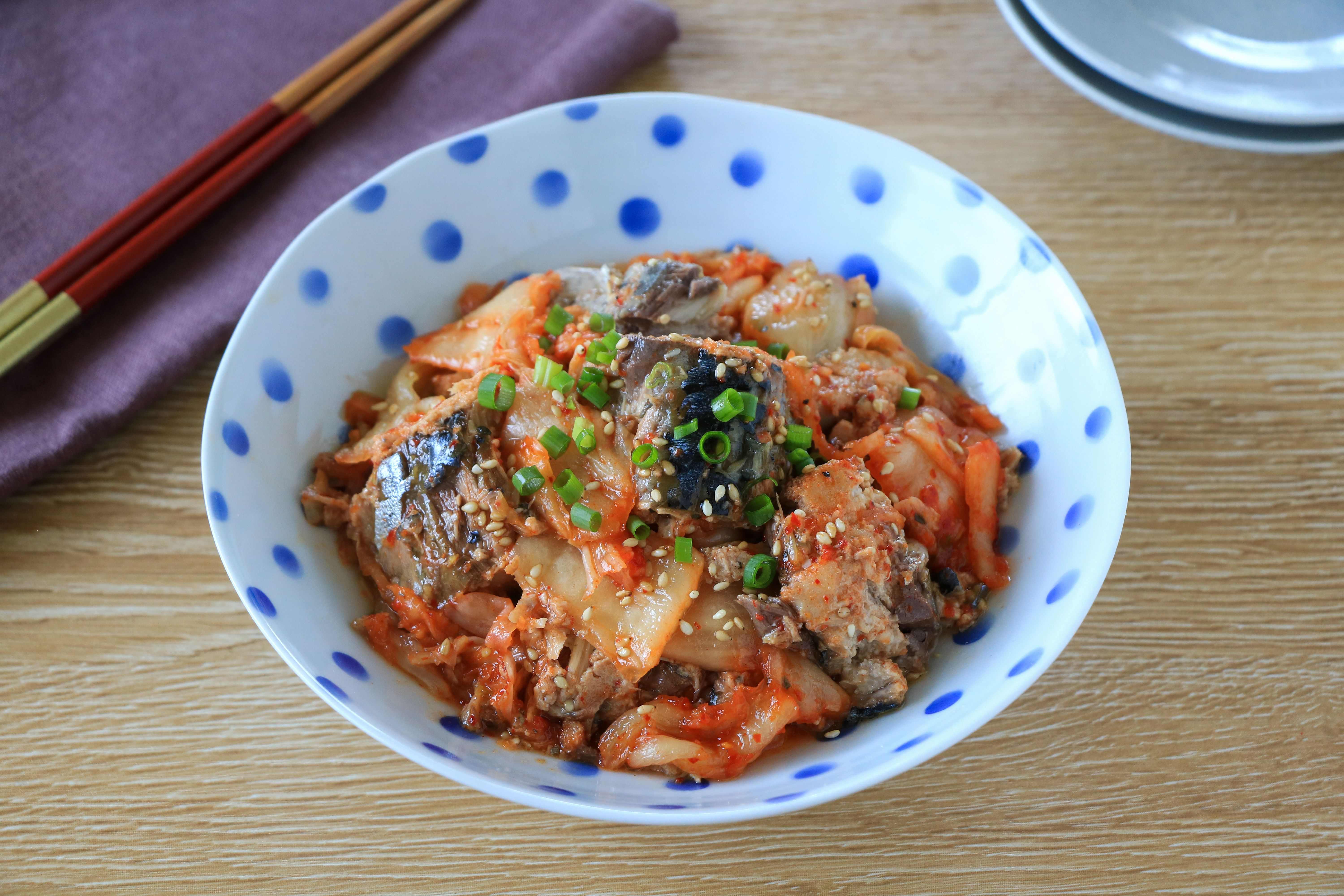 さばのキムチ和え